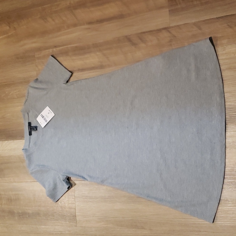 NWT Forever 21 Small Waffle Knit Gray Dress